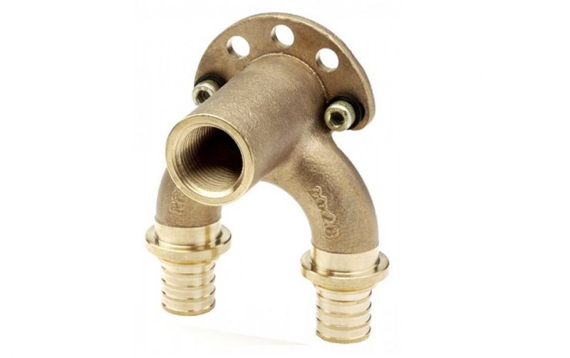 REHAU RAUTITAN RX Кутник настінний прохідний бронзовий з внутрішньою різьбою 16 мм (Rp 1/2), гарантія 10 років, Німеччина, строк експлуатації 50 років