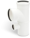 Rehau трійник однотонний 110 мм для внутрішньої каналізації RAUPIANO PLUS, поліпропілен, Німеччина, гарантія 10 років, термін служби 50 років