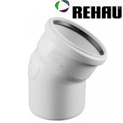 Відвід Rehau RAUPIANO PLUS 90 мм кут 30° для внутрішньої каналізації з поліпропілену, Німеччина, гарантія 10 років, термін експлуатації 50 років