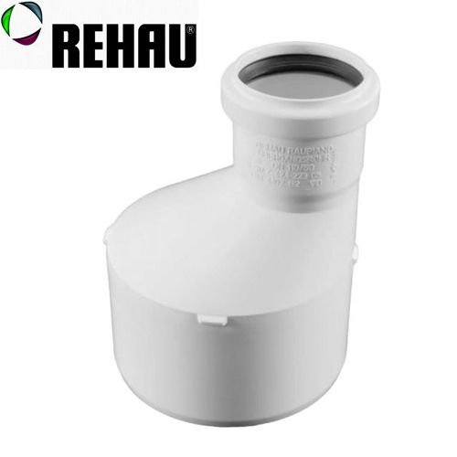 Rehau Муфта перехідна RAUPIANO PLUS для внутрішньої каналізації 110 мм, поліпропілен, виробництво Німеччина, гарантія 10 років
