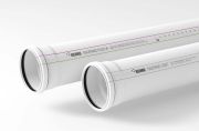 Труба каналізаційна Rehau RAUPIANO Plus DN 90 × 2000 мм, тришаровий поліпропілен, макс. темп. 70°C, гарантія 10 років, виробництво Німеччина