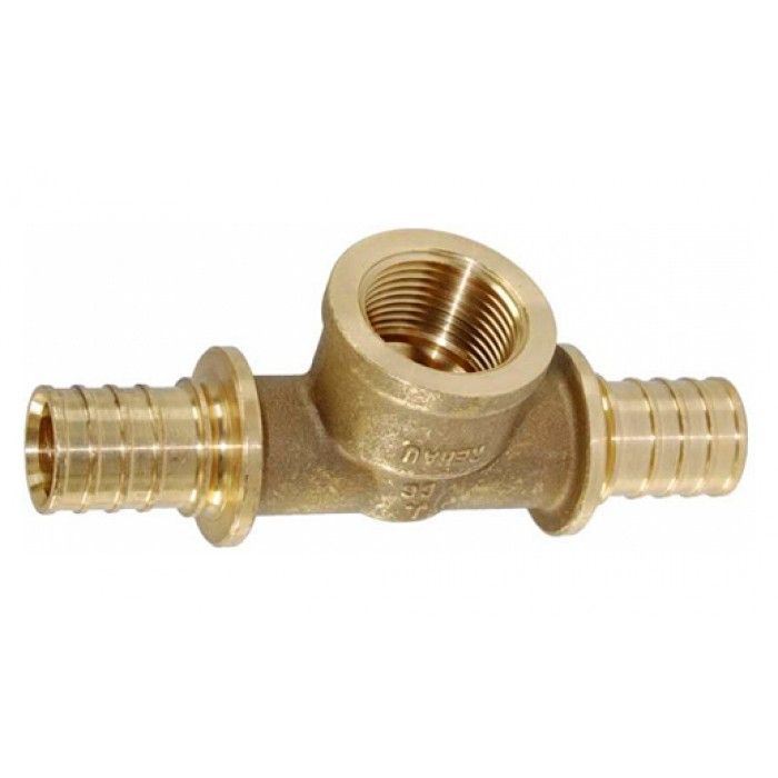 REHAU RAUTITAN RX трійник латунний з внутрішньою різьбою Rp 1-25, діаметр 32 мм, робочий тиск 10 бар, гарантія 10 років, виробництво Німеччина