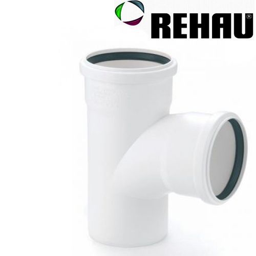 Rehau Трійник для внутрішньої каналізації RAUPIANO PLUS 40/40 мм 45° з поліпропілену, Німеччина, гарантія 10 років, термін служби 50 років