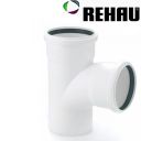 Rehau Трійник RAUPIANO PLUS 90/90 поліпропіленовий 87° для внутрішньої каналізації, Німеччина, гарантія 10 років, термін служби 50 років