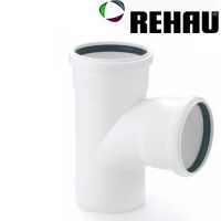 Rehau трійник RAUPIANO PLUS 75 мм поліпропілен для внутрішньої каналізації, Німеччина, гарантія 10 років, термін експлуатації 50 років