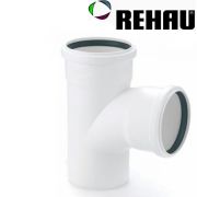 Rehau Трійник RAUPIANO PLUS 160/160 87° для внутрішньої каналізації з поліпропілену Німеччина з гарантією 10 років і терміном служби 50 років